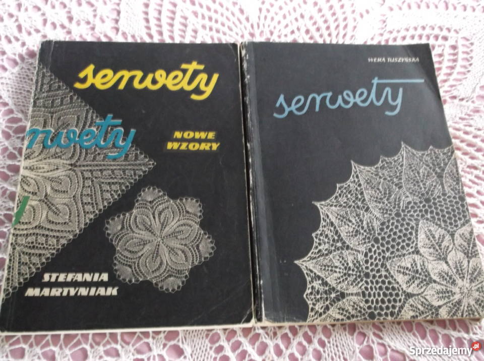 Książki serwety i serwetki na szydełku Czersk