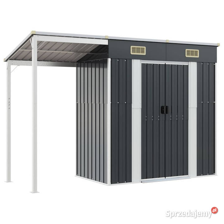 Szopa z wiatą antracyt 277x1105x181 stal mazowieckie