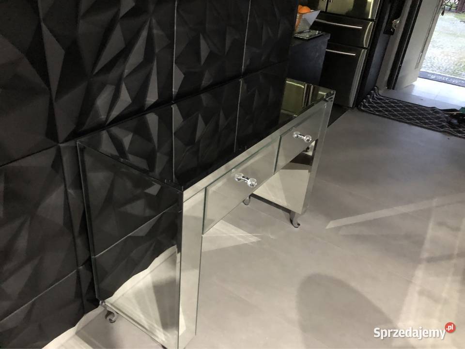 Toaletka lustrzana z lustra gałka kryształ noga