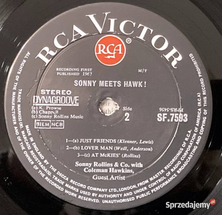 Sonny Meets Hawk Sonny Rollins And Coleman płyta winylowa Szczecin