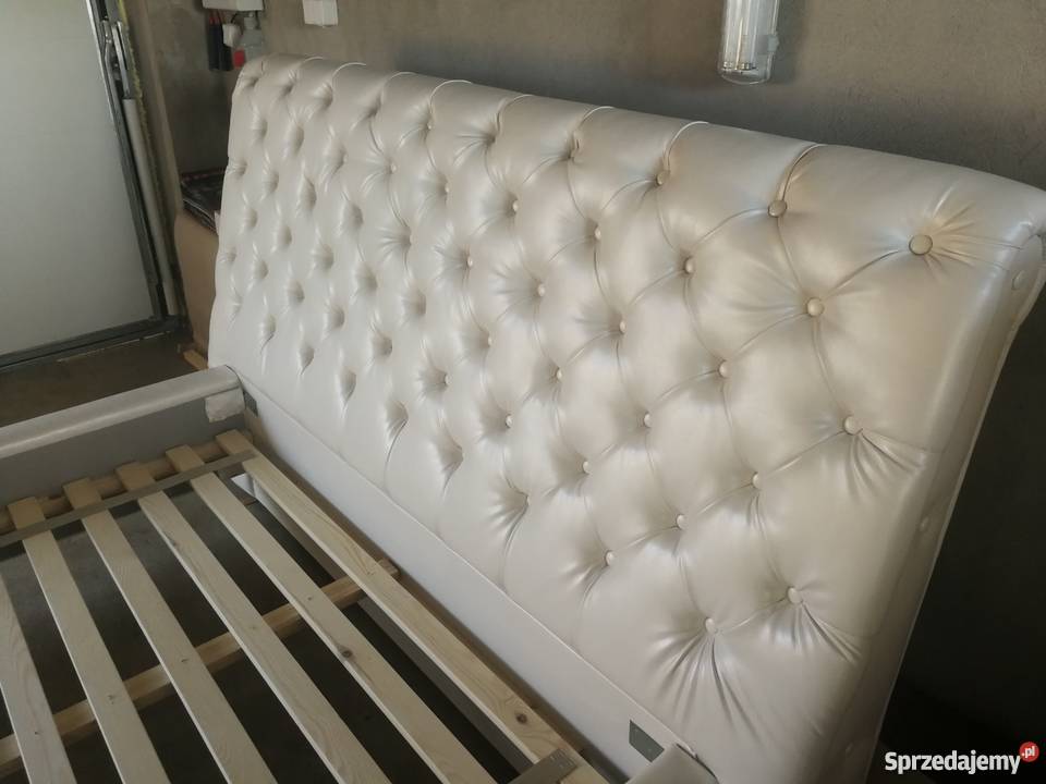 ŁÓŻKO CHESTERFIELD łóżko sypialniane stylowe skóra ekologiczna Kępno sprzedam