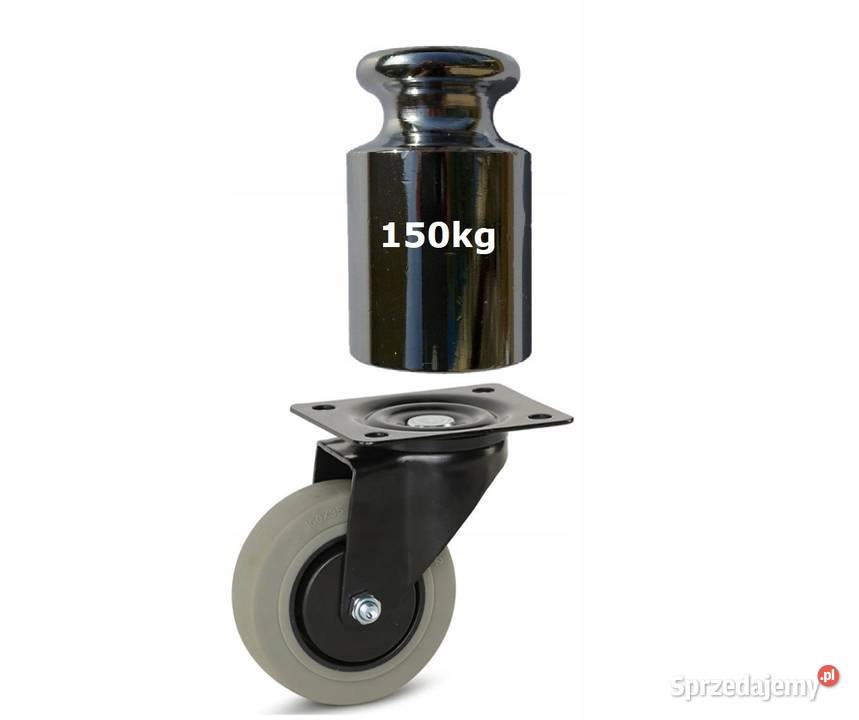 Koło Obrotowe Skrętne Fi 100mm Kółko 150 z Gumy Kozienice