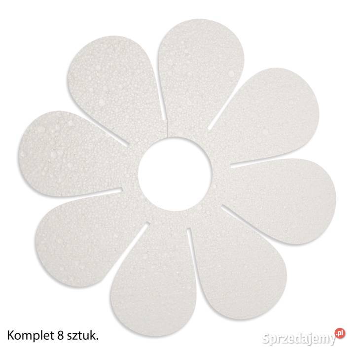 Kwiaty styropianowe 24 24 komplet 8 grubość 2 Dębna