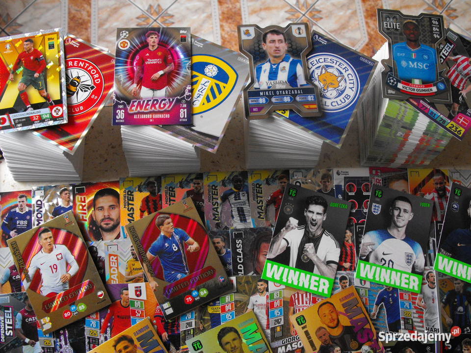 MEGA zestaw 500 kart album PANINI TOPPS MESSI Sport i Wypoczynek sprzedam