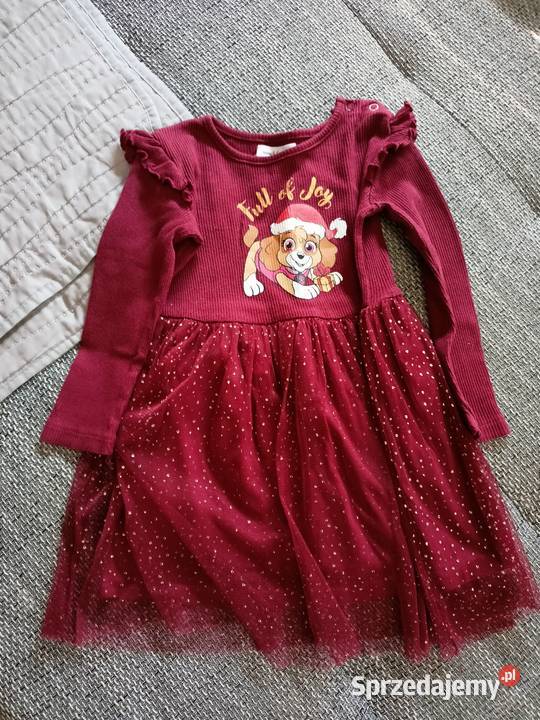 Śliczna sukienka świąteczna rozmiar 98 Dla Dziecka sprzedam