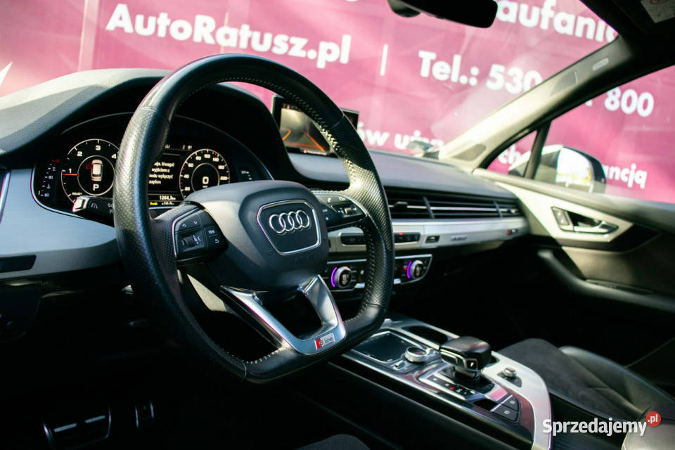 Audi Q7 Fv 23Salon Polska Full S Line Szklany elektryczne lusterka