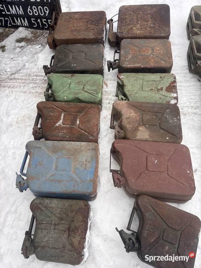 stary kanister blaszany oryginał PRL pojemnik Pozostałe Kosianka-Boruty