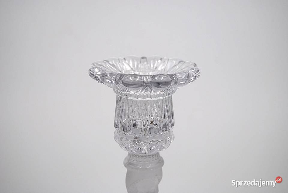 Verreries de Scailmont Belgia świecznik Porcelana i szkło wielkopolskie Poznań