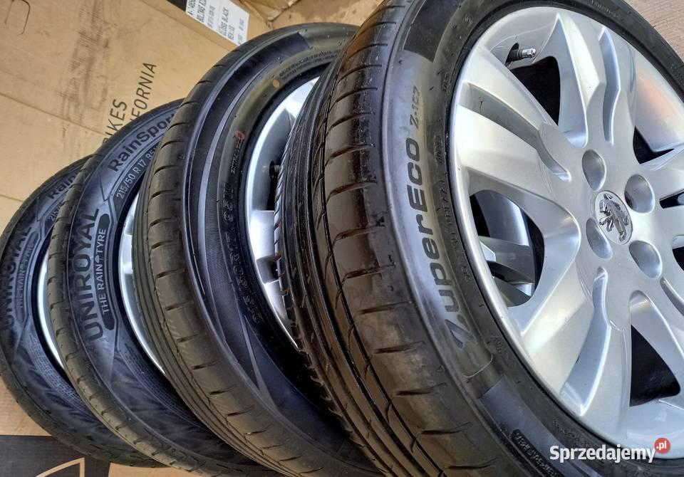 Peugeot Felgi Koła Letnie R17 Średnica 17" sprzedam