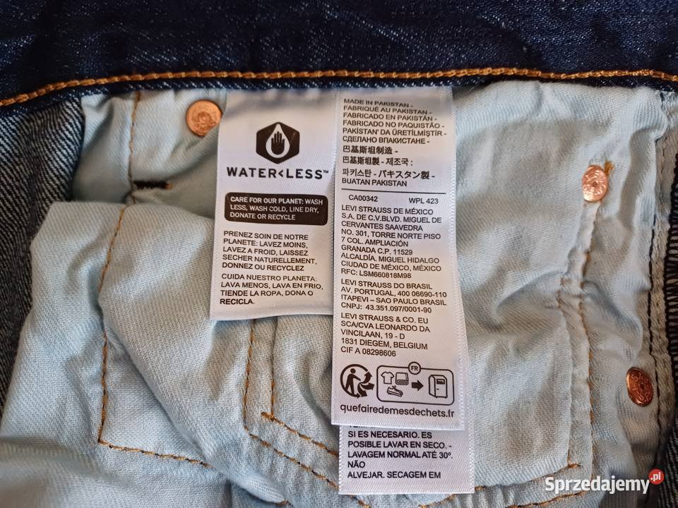 Spodnie męskie Levis 501 nowe Pruszków sprzedam