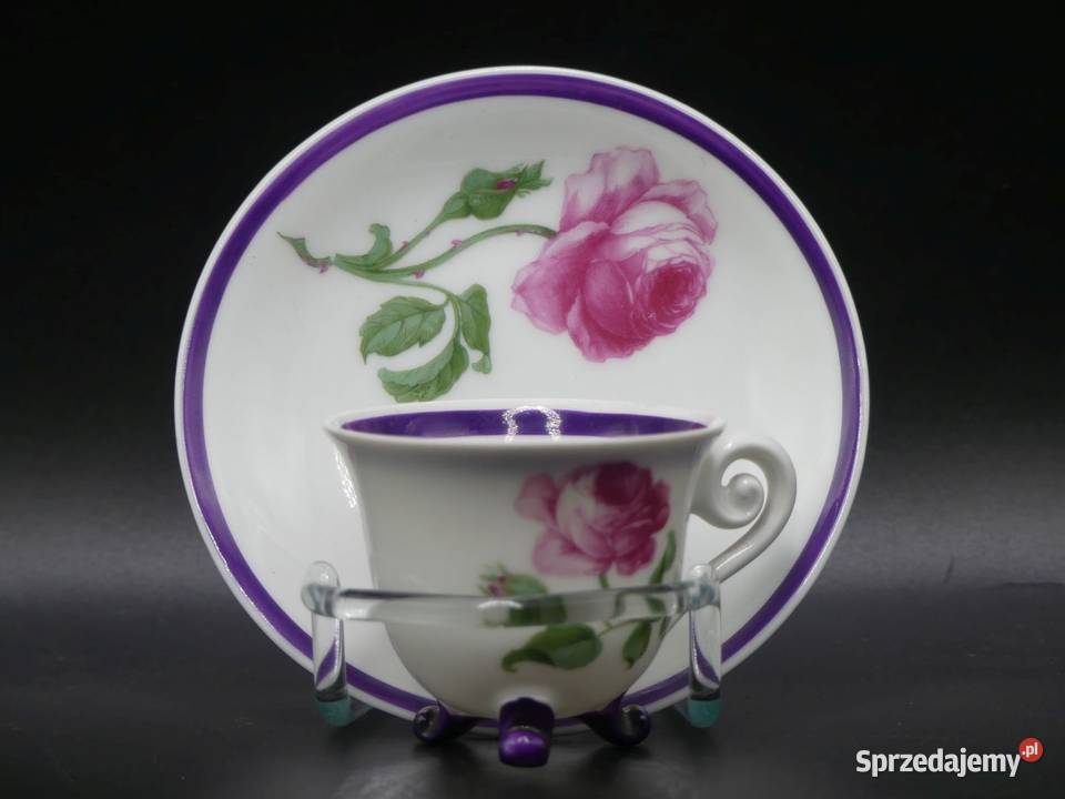 Komplet do mokki espresso Tułowice Tillowitz Porcelana i szkło Poznań