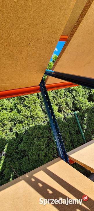 Regał magazynowy półkowy z demontażu 250x120x850 Radomierz