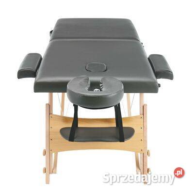 vidaXL Stół do masażu z 2 strefami drewniana Warszawa