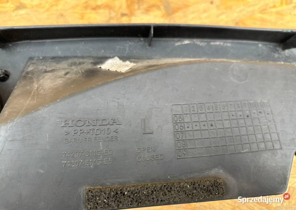 OSŁONA PODSZYBIA BŁOTNIKA HONDA CIVIC VIII 7 Podszybia Międzychód