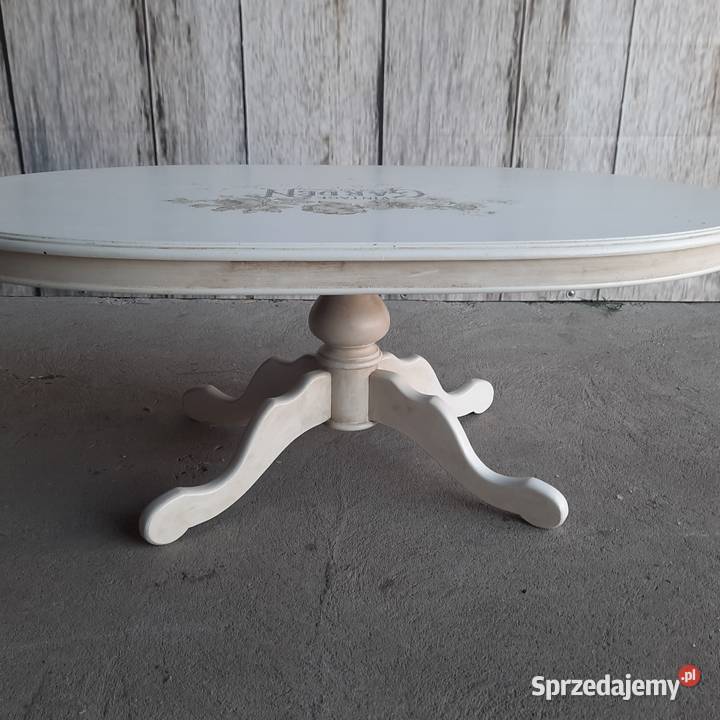 Stolik ława stylowy kawowy okolicznościowy biały Stoliki kawowe i ławy Byczyna