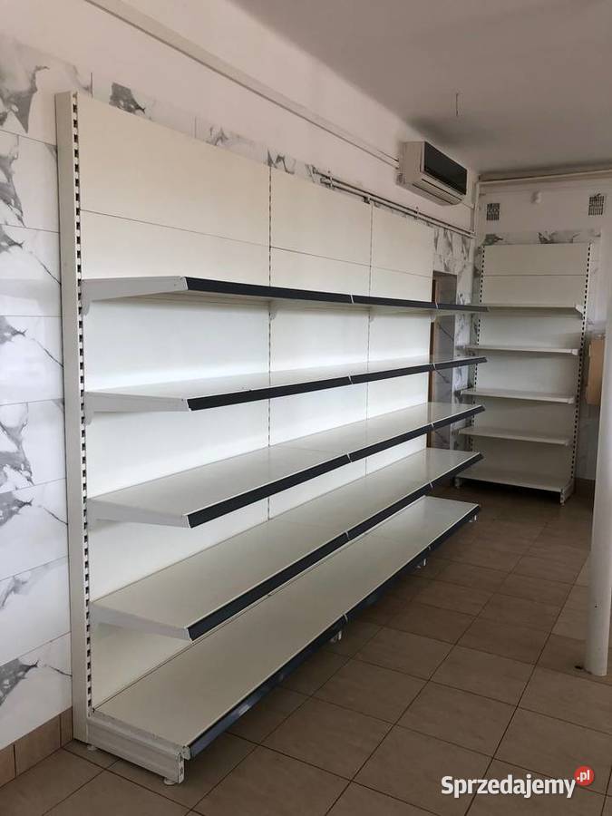 HIT Regał sklepowy metalowy przyścienny Ostrołęka