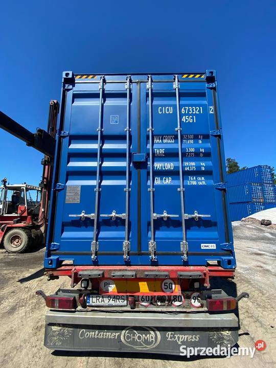 Kontener magazynowy 40 HC 12 metrowy morski Gdańsk