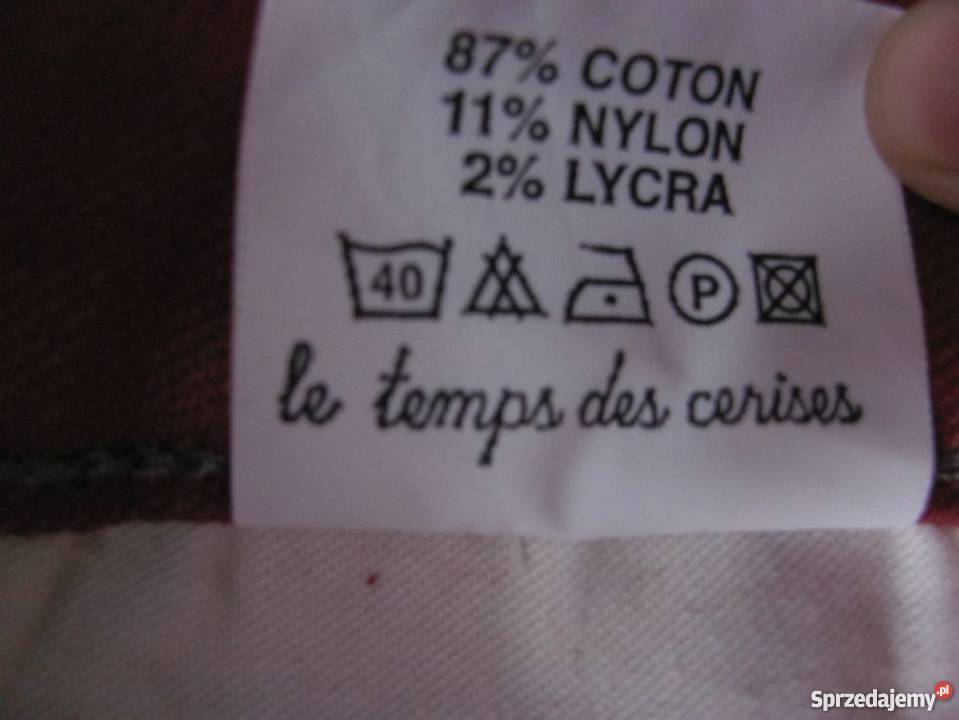 Spodnie Le Temps Des Cerises malinowe Rozmiar 38(M) Zamość