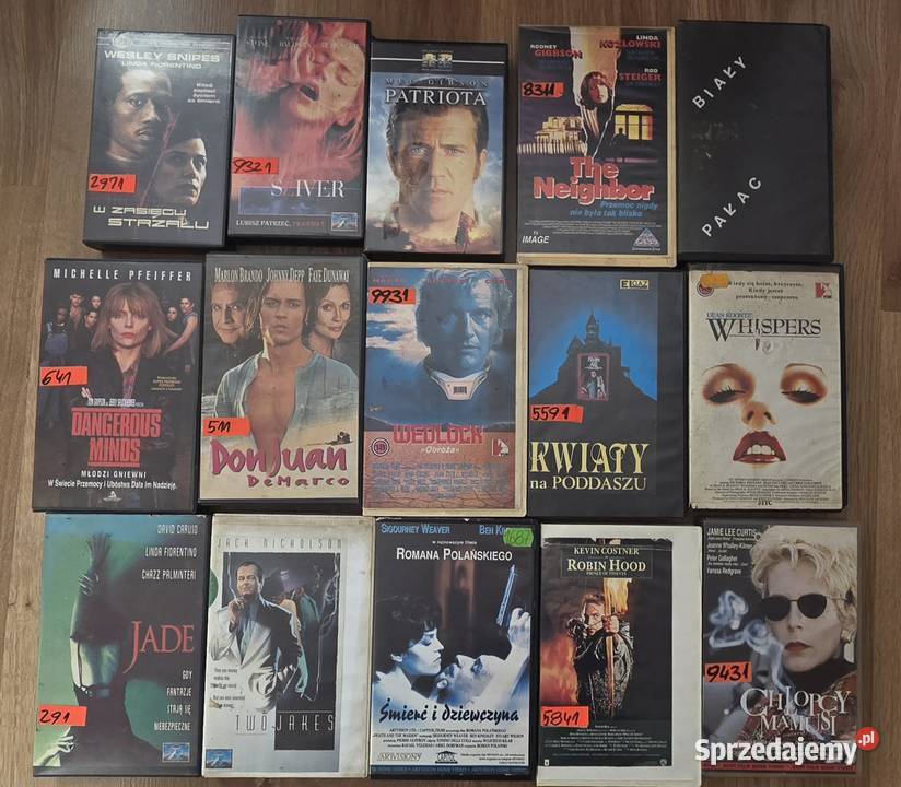 Sprzedam kasety VHS Koszalin