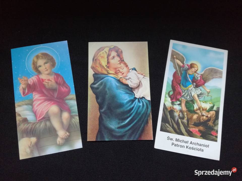 Obrazki święte papierowe zestaw Łódź sprzedam