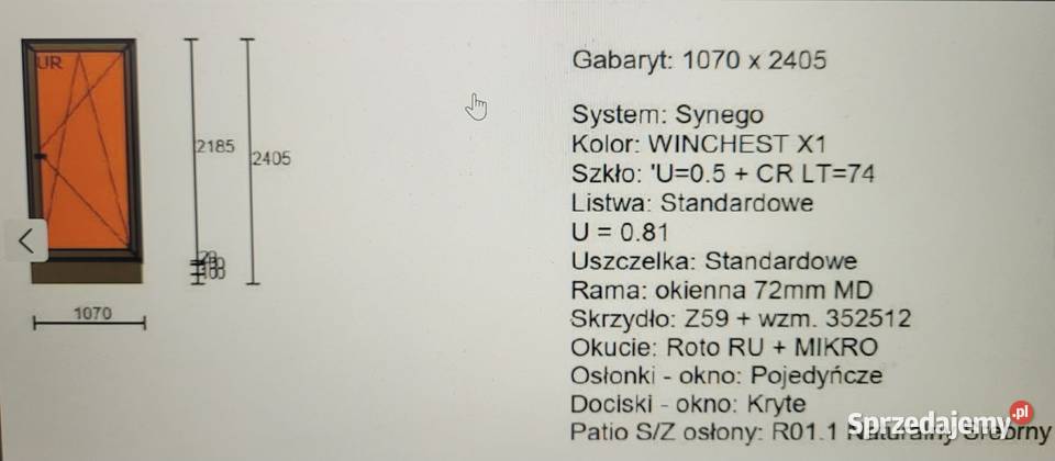 Okno dwuskrzydłowe okno jednoskrzydłowe Wola Rasztowska