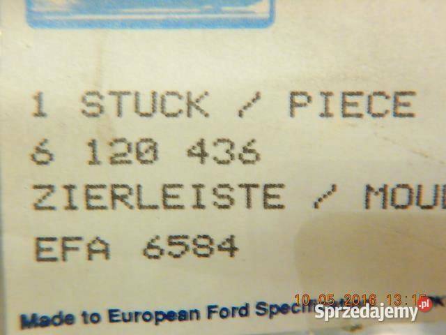 LISTWA DRZWI PRAWY PRZÓD FORD ESCORT ORION 8286 sprzedam