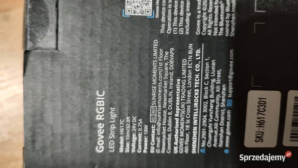 taśma LED Govee Bluetooth muzyka