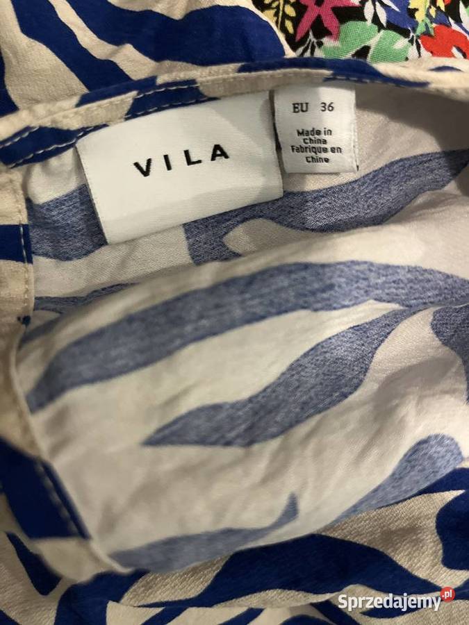 Vila sukienka modny ciekawy wzór hit blog 36 Długość Midi zachodniopomorskie Choszczno