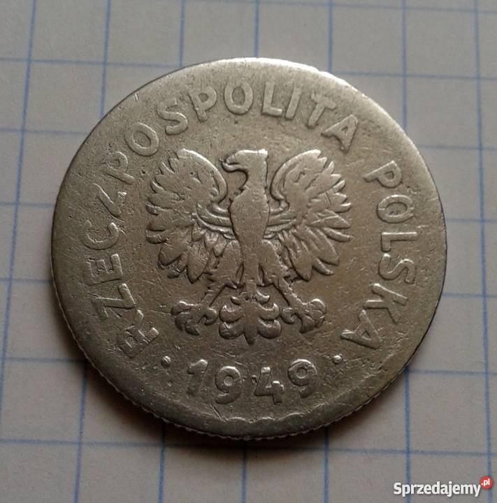 1 ZŁOTY 1949 POLSKA Parczew