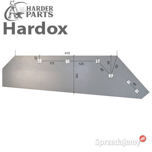 Lemiesz 300hektarów HARDOX 200810P części do podlaskie