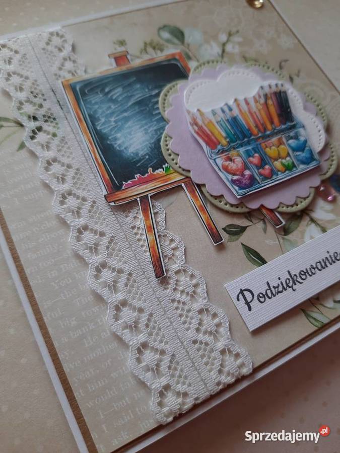 Kartka podziękowanie nauczyciela wychowawcy Ryki