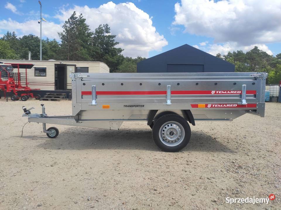 NOWA Przyczepka Temared TRANSPORTER 2515 Burtowe i plandeki wielkopolskie Wolsztyn