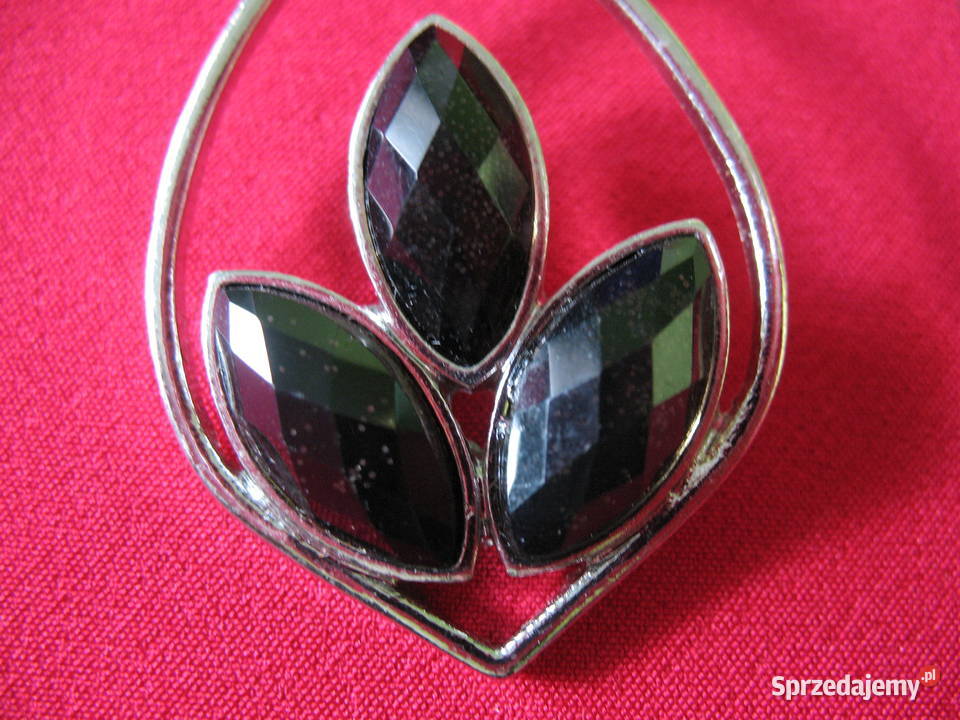 Kolczyki metal i szkło mieniące mazowieckie Siedlce