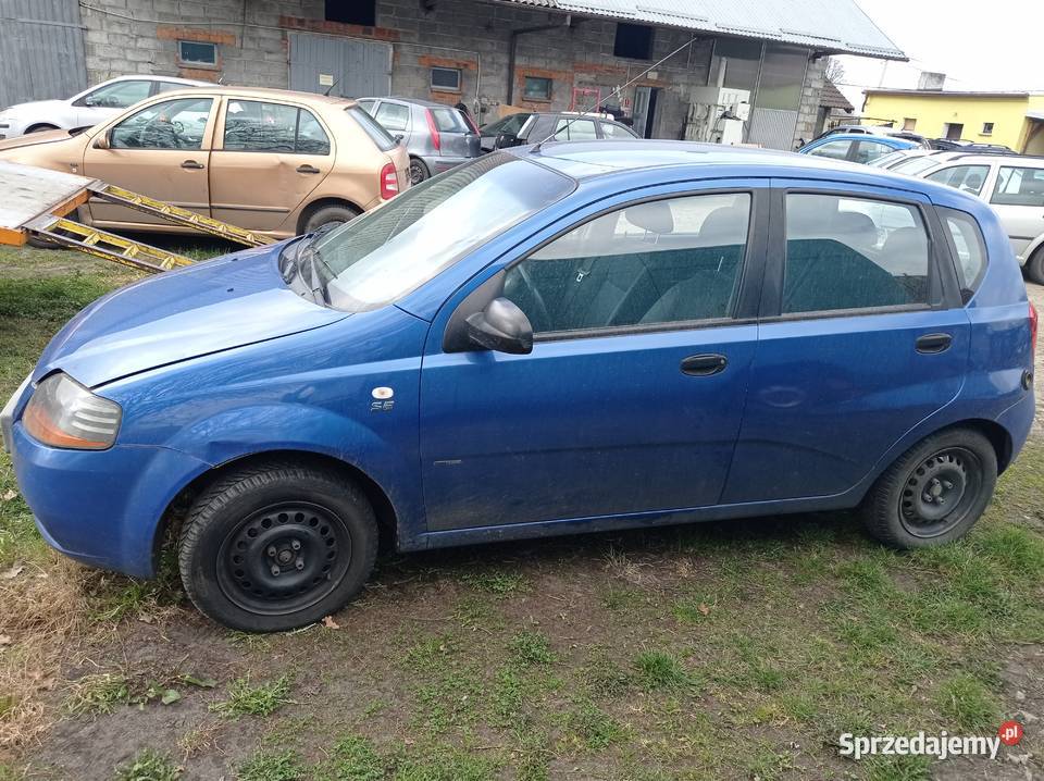 Chevrolet Kalos 14 61 kW 2005 r dawca części Szklarka Myślniewska sprzedam