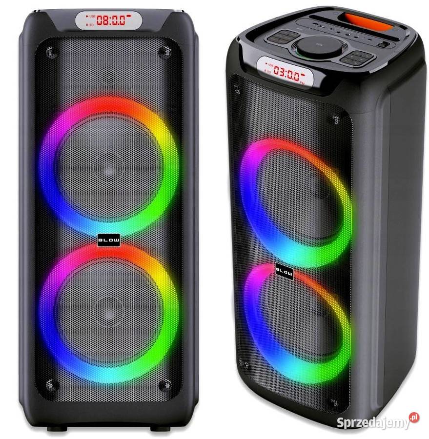 GŁOŚNIK BLUETOOTH USB SD KARAOKE MIKROFON DJ Białystok