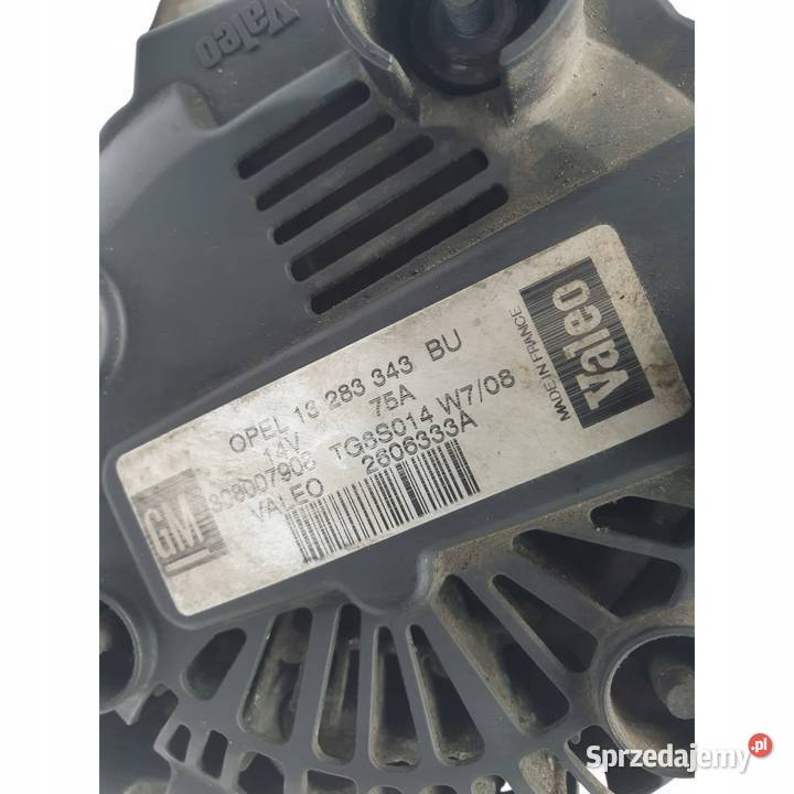 ALTERNATOR Opel Meriva A 13 CDTI valeo 13283343 Chełm