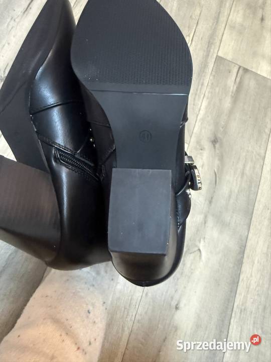 41 Czarne bogato zdobione botki kowbojki Kraków