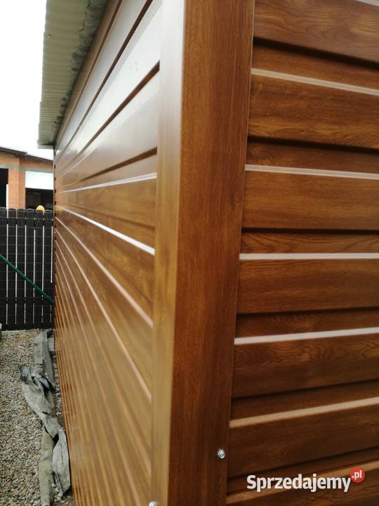 BLASZAK Drewnopodobny Złoty Dąb Garaże Blaszane pomorskie Sztum
