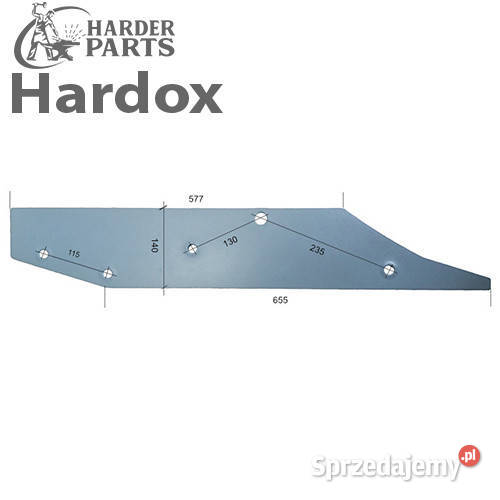 Płoza długa HARDOX dL części do pługa SOUCHU Suwałki
