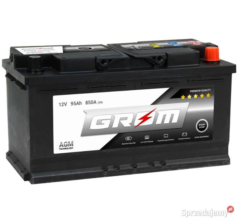 Akumulator GROM AGM STARTSTOP 95Ah 850A Prawy Starogard Gdański
