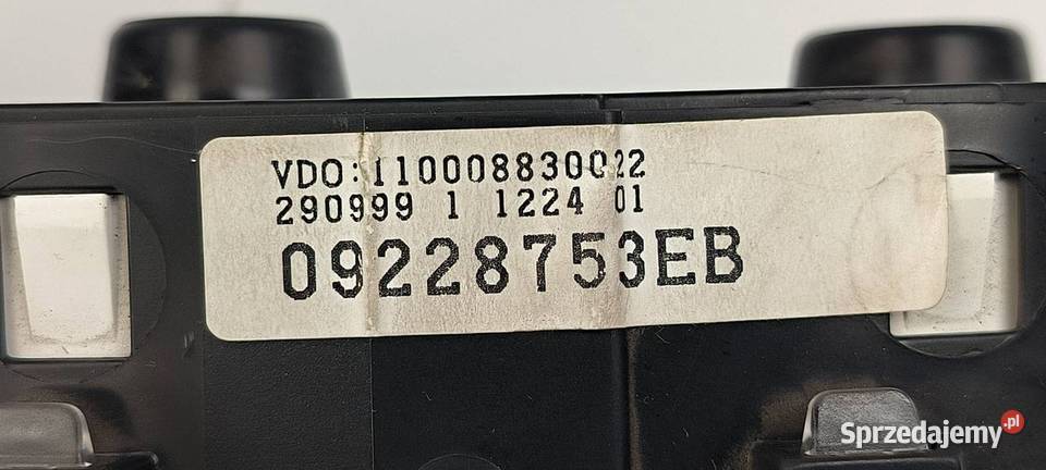 LICZNIK ZEGAR OPEL ASTRA G 09228753 osobowe Lipno sprzedam