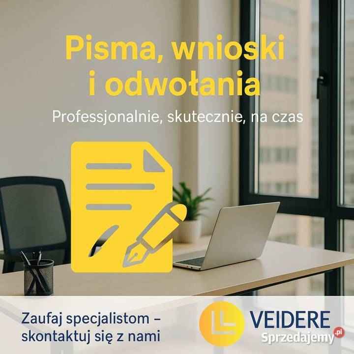 Pisma wnioski podania odwołania Usługi Włocławek