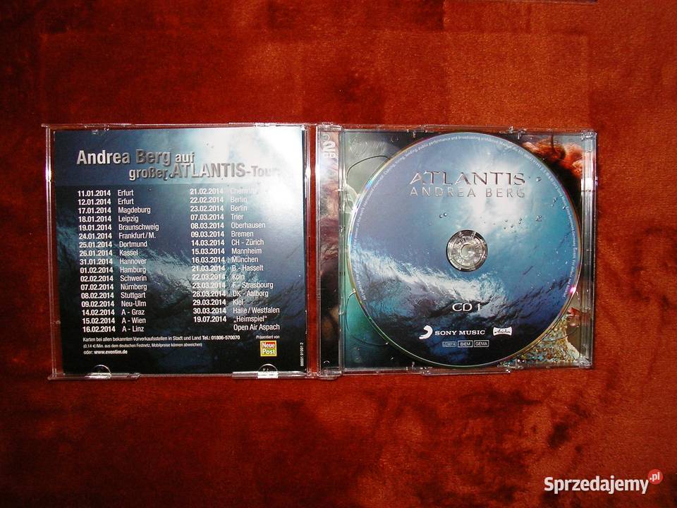 Andrea Berg Abenteuer i Atlantis alb 2 cd CD dolnośląskie Ząbkowice Śląskie sprzedam
