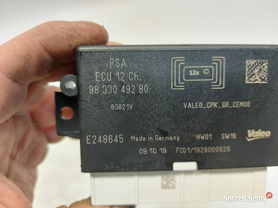 PEUGEOT 508 II Moduł sterownik czujników Komputery