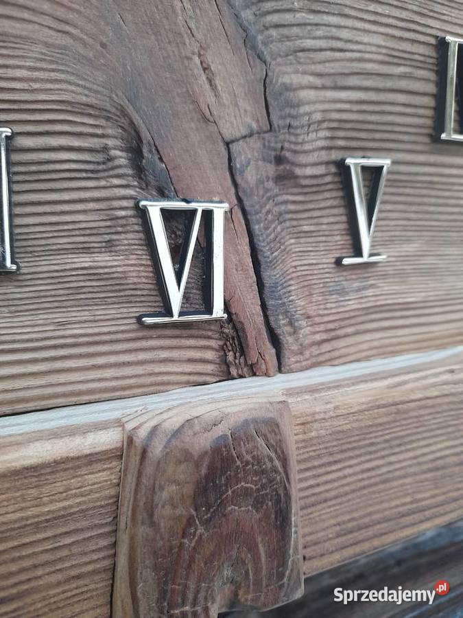 Uroczy zegar stare drewno Kamieńczyk