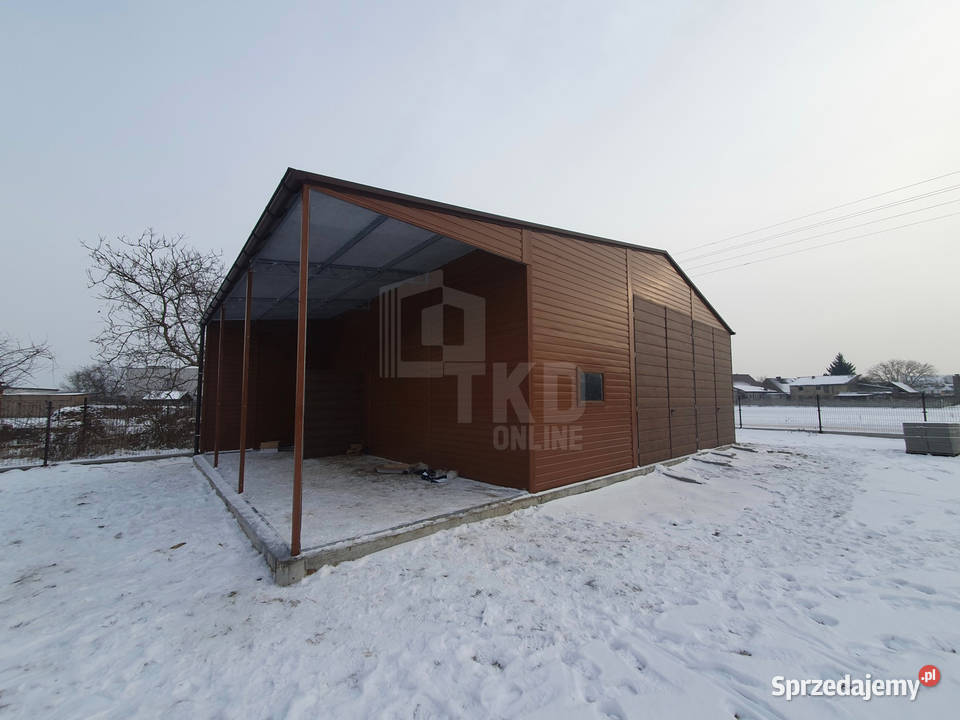 Hala Garaż Blaszany 6x8 wiata 2x Brama Rynny Otwock sprzedam