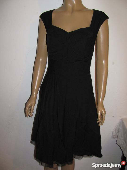 koktajlowa czarna sukienka DRESS V Rozmiar 38(M) Spódnice i sukienki Zamość