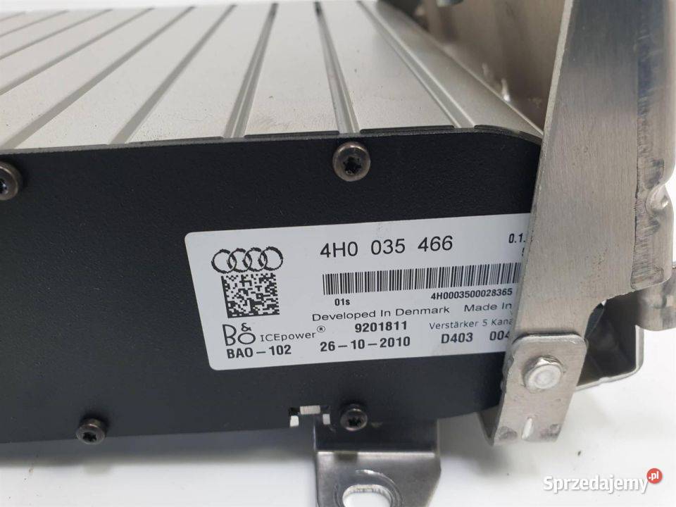 WZMACNIACZ AUDI A8 D4 PRZED LIFT 4H0035466