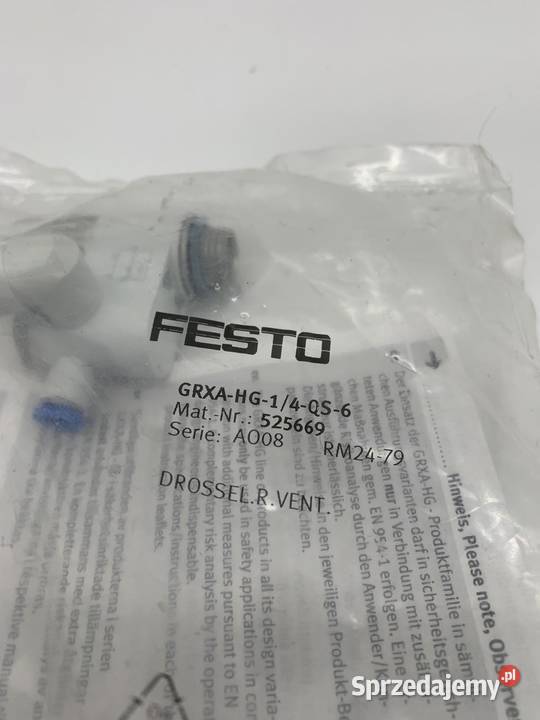 Festo GRXAHG14QS6 525669 Zawór dłzwrotny mazowieckie Warszawa