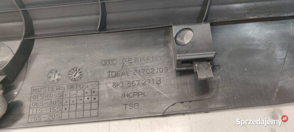 OSŁONA PROGU LEWA AUDI A4 B8 LIFT 8K1867271B Karoseria Przystajń